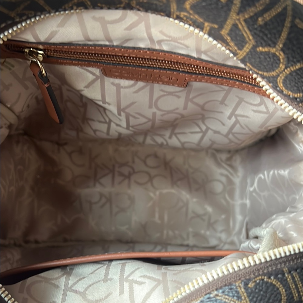 Calvin Klein Brown Small Monogram Backpack - image 8